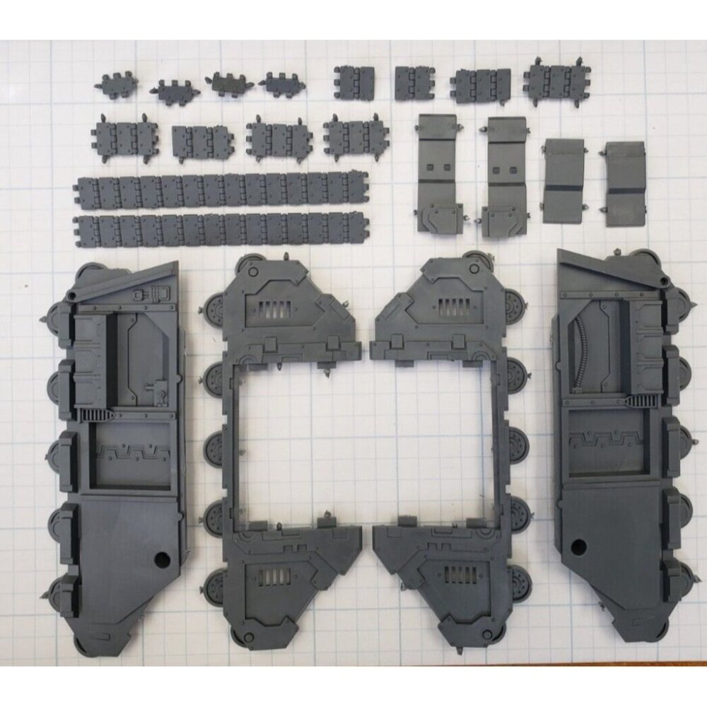 Warhammer 30K Space Marine Bits Deimos Predator Sides Armor Tracks Set
